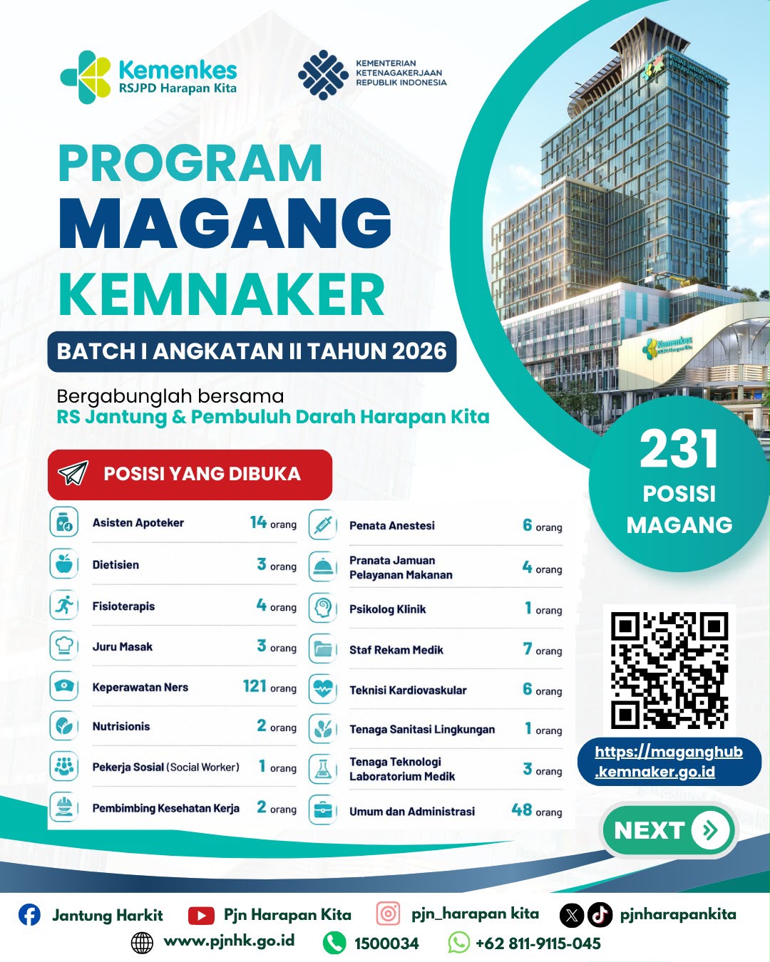 Program Magang KEMNAKER Bacth 1 Angkatan II Tahun 2026